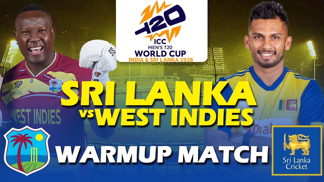 🔴 Sri Lanka vs West Indies | WARMUP MATCH | T20 WORLD CUP 2026 || Cricket 26