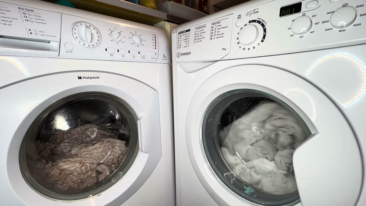 Wash Race | Hotpoint HV7L1451P & Indesit EWD71453 - Whites 60 & Cottons 60