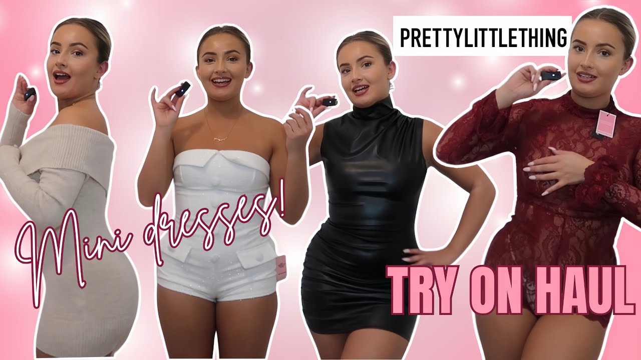 MINI DRESS TRY ON HAUL!! Pretty little thing! Feb 2025