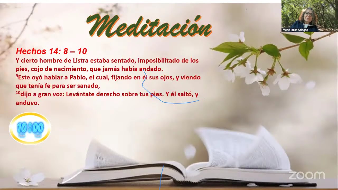 HECHOS 14:8-10 POR MARIA LUISA SALDAÑA
