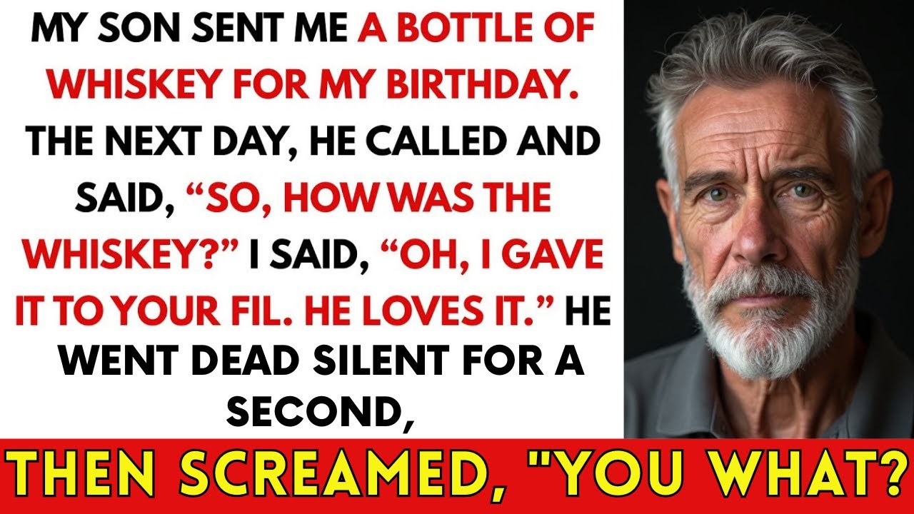 My Son Sent Me A Bottle of Whiskey for My Birthday, But I Gave It to His FIL – Shocking Twist!