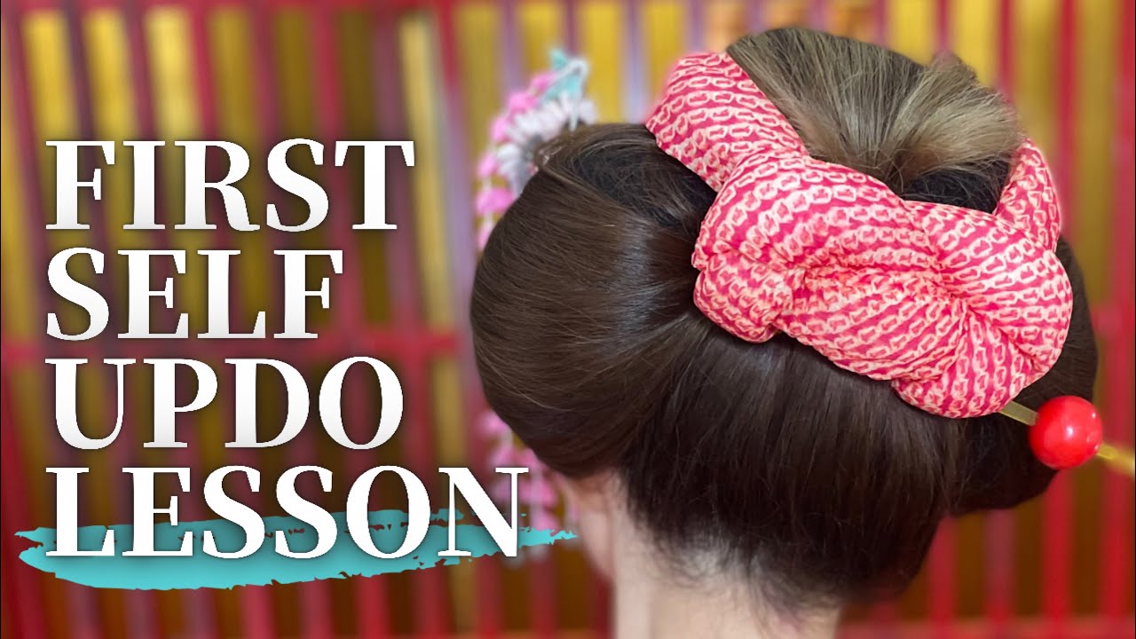TOKYO VLOG | traditional Japanese updo lesson | EZ, simple, MAIKO hair