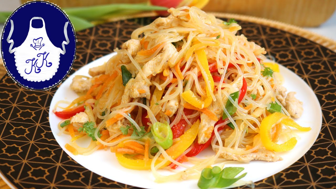 Partysalat - Funchosa / Glasnudelsalat Rezept aus meiner Heimat