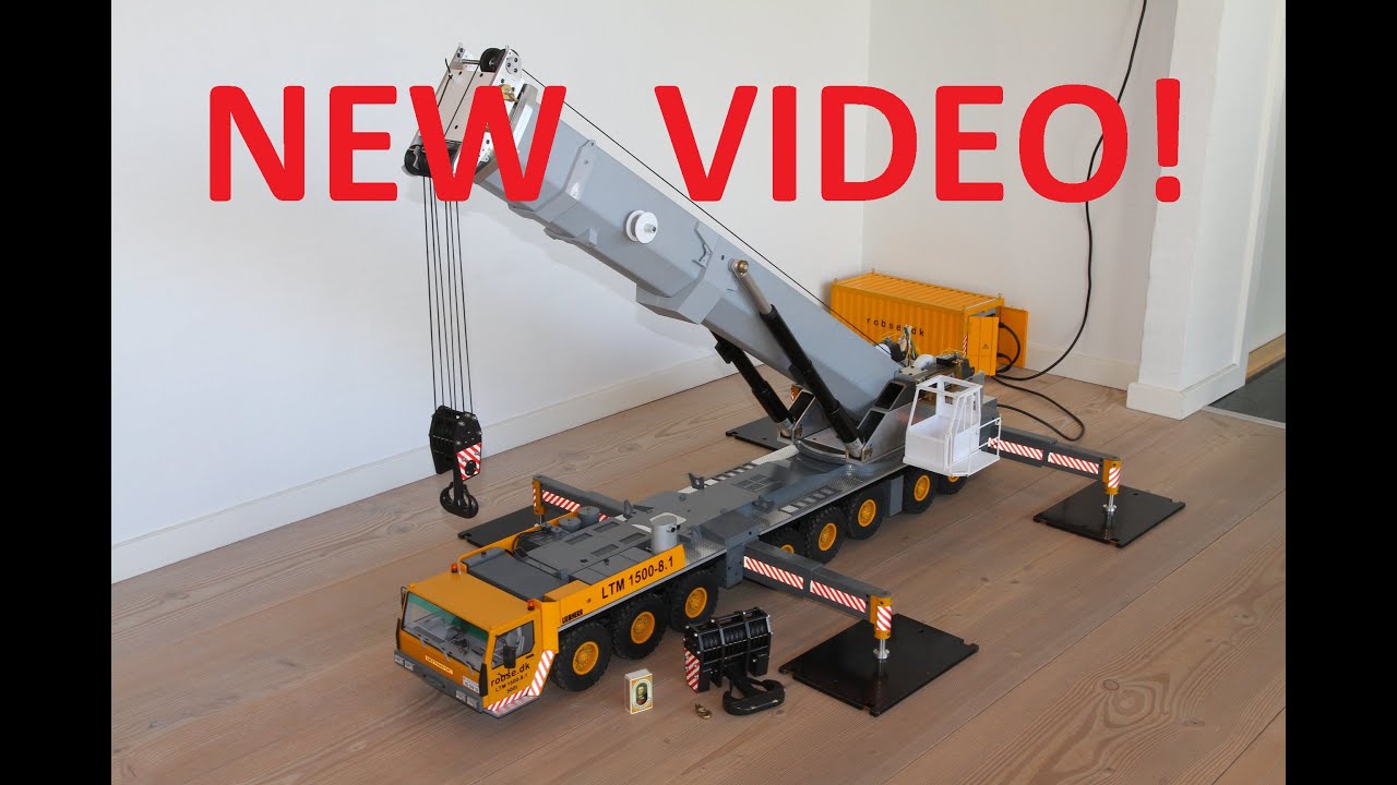 RC Crane, fully operational LTM 1500-8.1 in 1:14 scale.