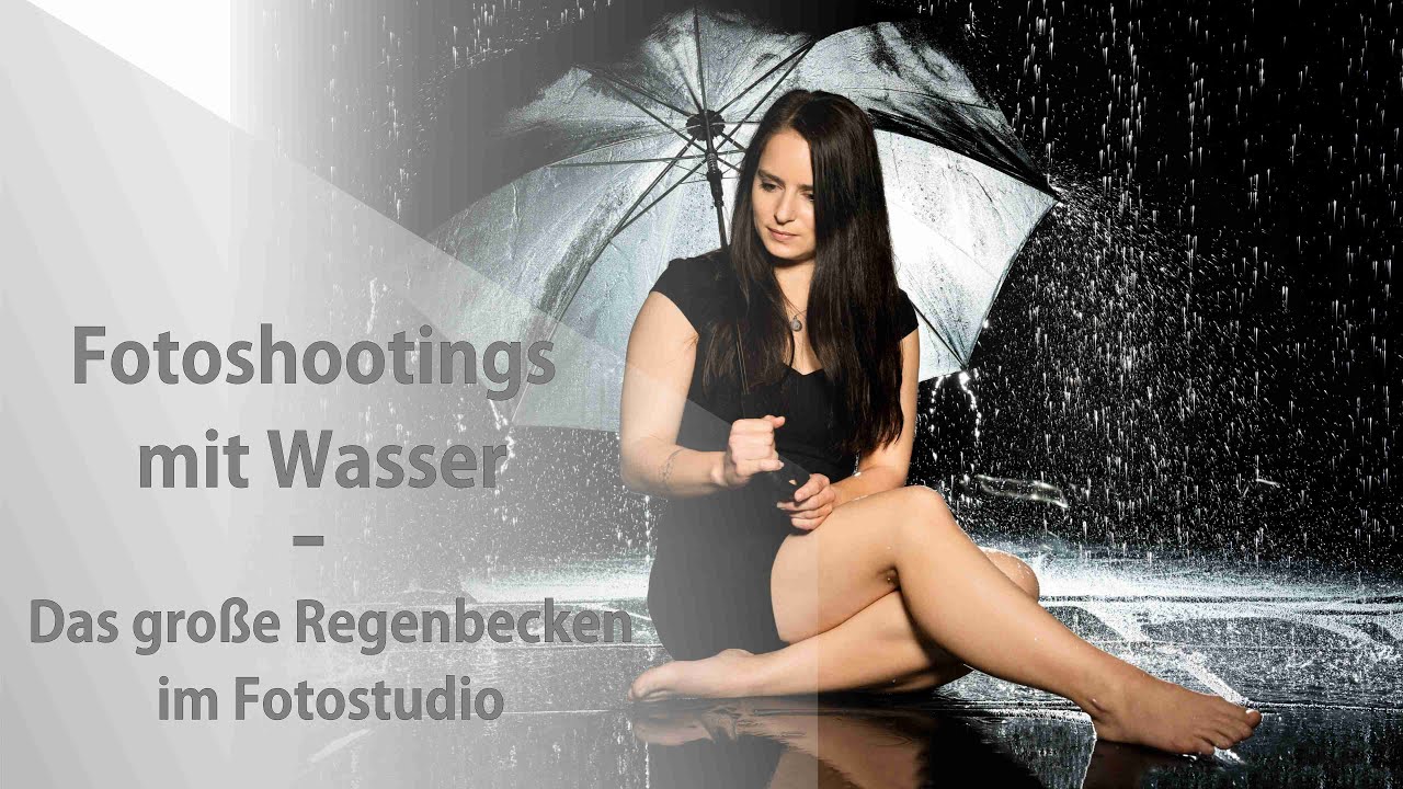 Das große Fotoshooting im Studio mit Regen/Wasser