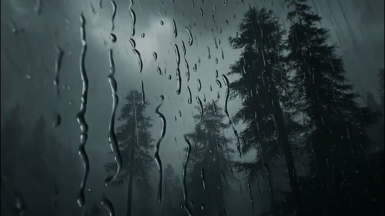 🌲 Peaceful Rain on Window — Rain on Window | ASMR Rain Sounds for Sleep & Relax