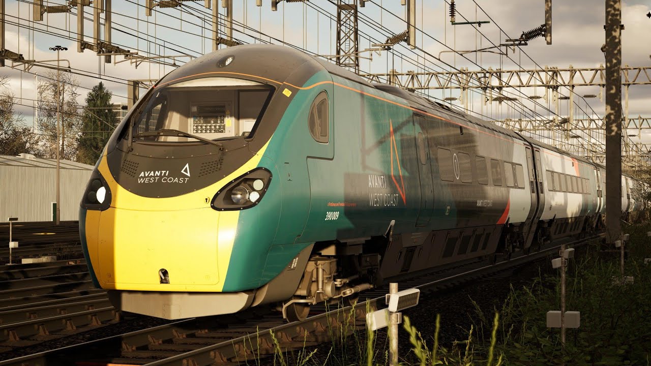 Train Sim World 6 - Stafford Sprint - Class 390 Pendolino - West Coast Mainline Birmingham - Crewe