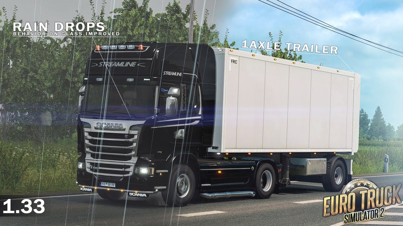Euro Truck Simulator 2 Rain Day Delivery [New Physics]