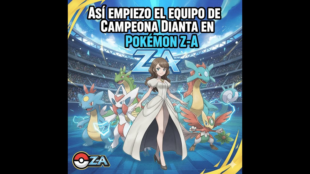 Así empiezo el equipo de la Campeona Dianta en Pokémon Z-A