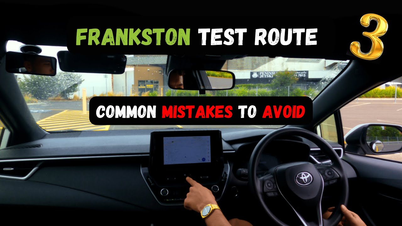 Экзаменационный маршрут Frankston VicRoads Driving Route 3, Австралия, 2025 | Пробный экзамен