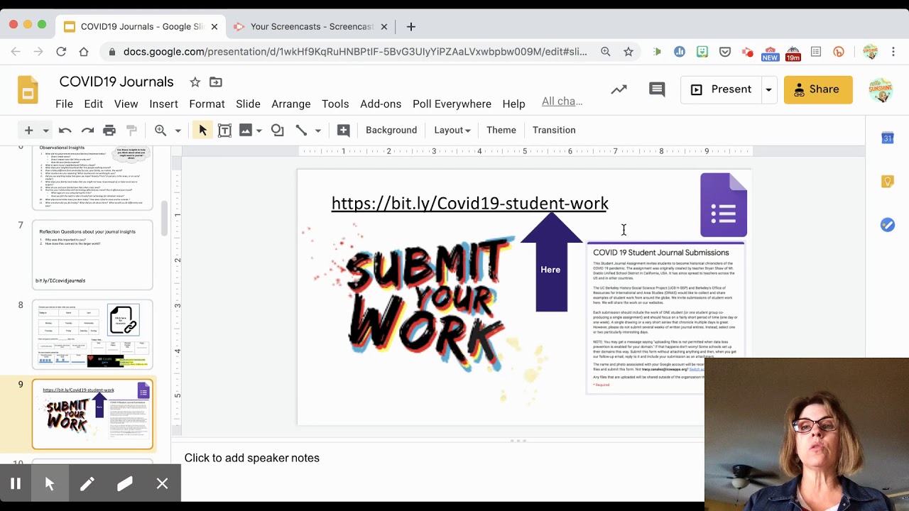COVID-19 Journaling Resource Recording by Tracy Canalez