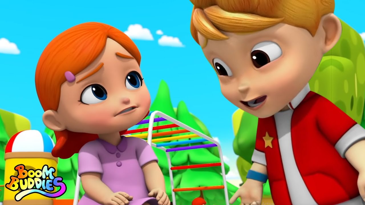 Boo Boo canción | Rimas para niños | Boom Buddies Español | Educación | Dibujos animados
