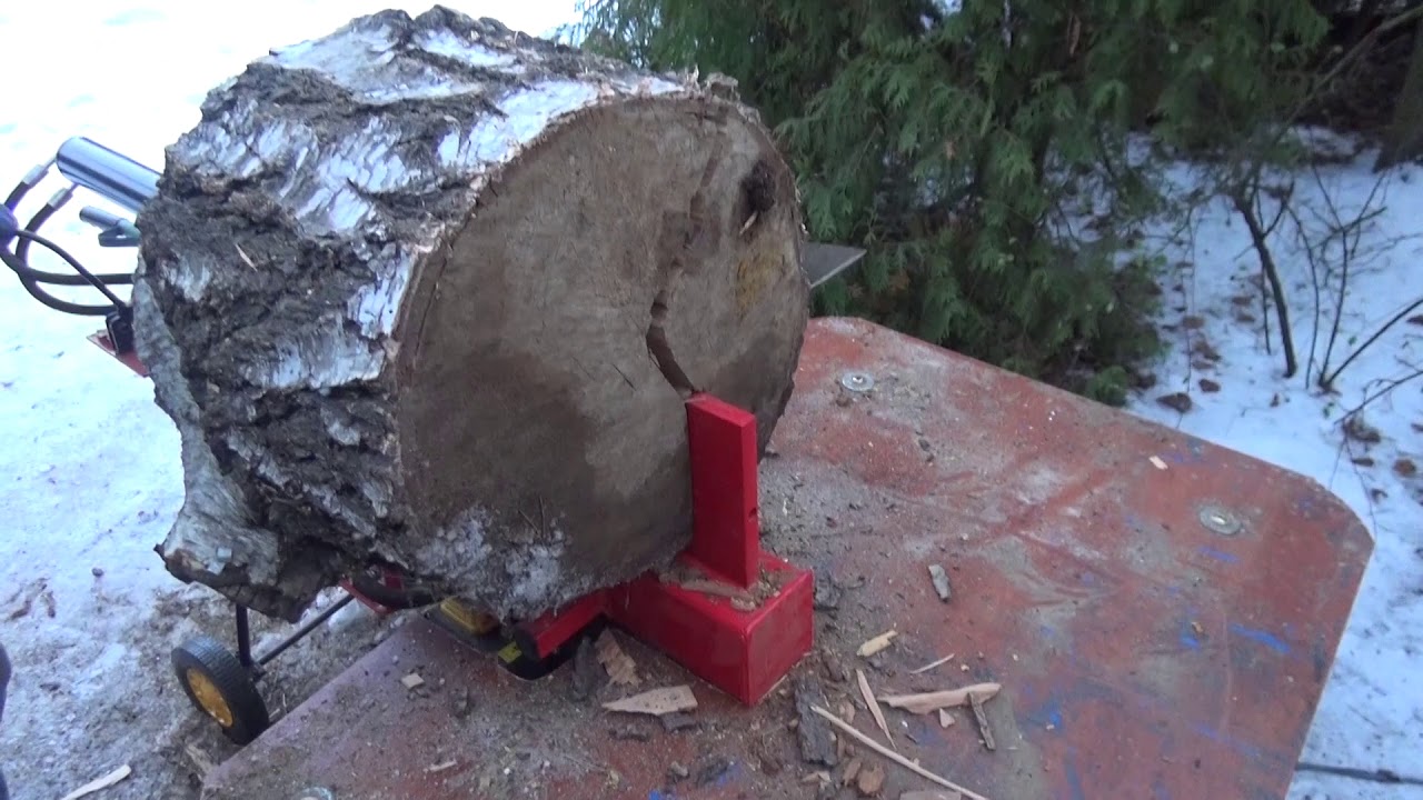 TEST ŁUPARKA do drewna hydrauliczna  Meec tools 380- 075 z Jula.Hydraulic wood splitter