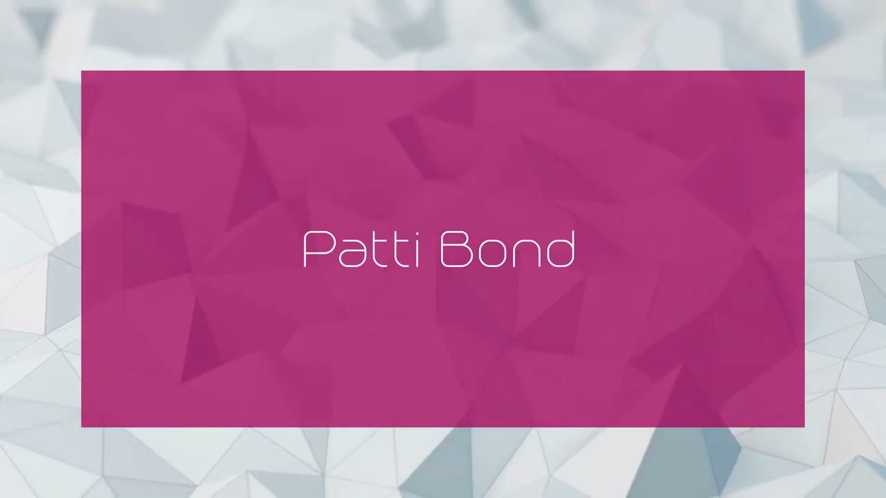 Patti Bond - appearance