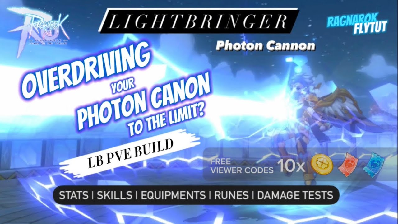 Ragnarok Mobile | Lightbringer - Photon Cannon (PVE Build + Dmg Tests) #ROM #RagnarokMEternalLove