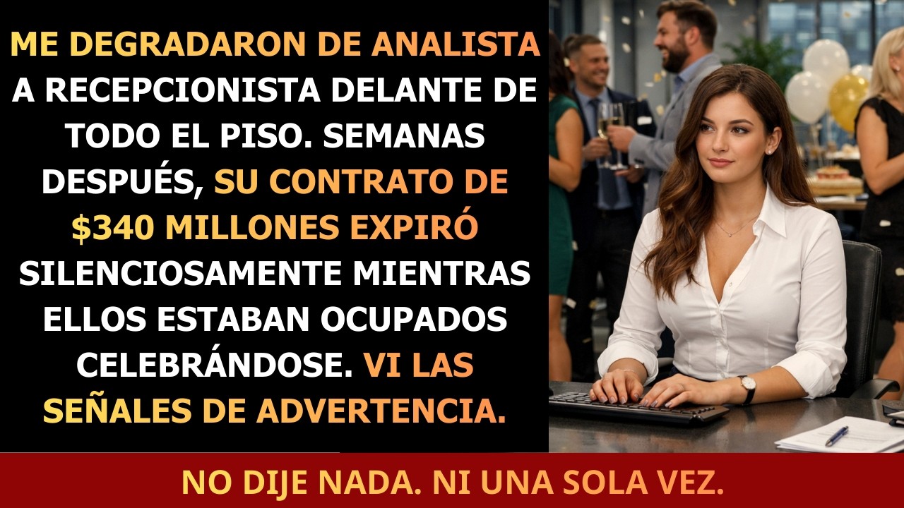 Degradada a Recepcionista, Dejé Que Su Contrato de $340 Millones Expirara