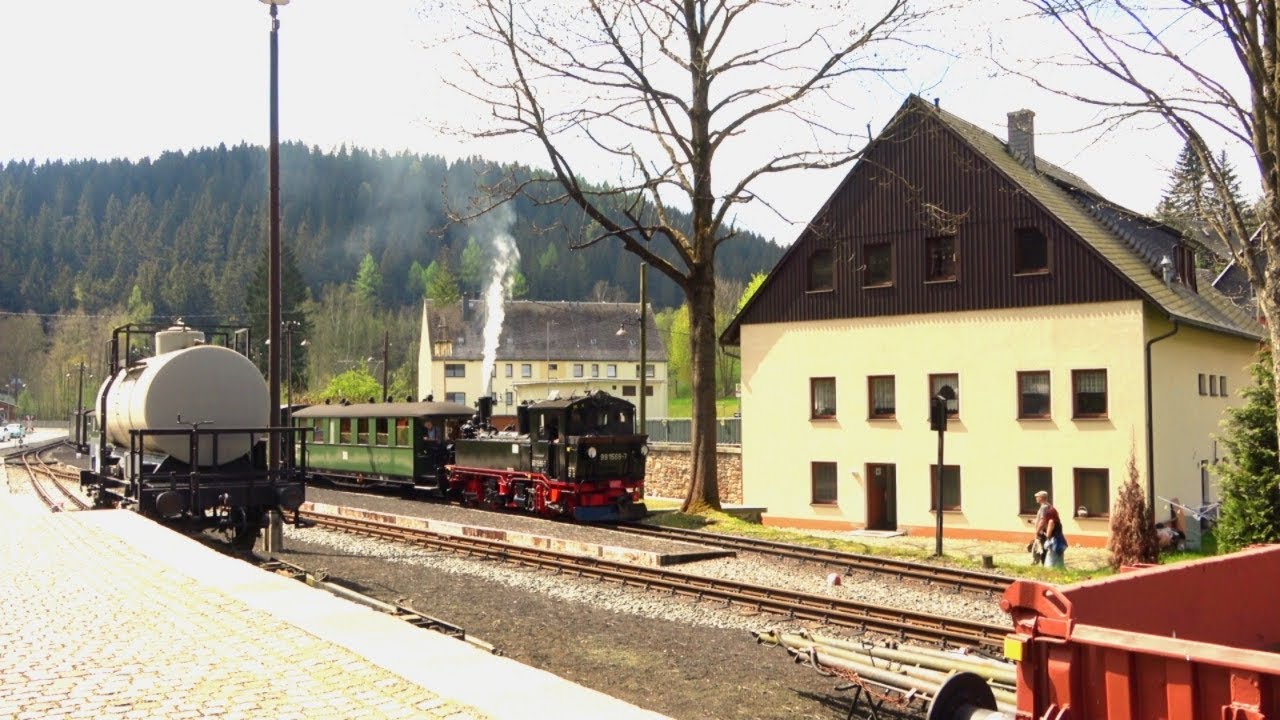 Besuch der Preßnitztalbahn am 1. Mai 2025 einmal Jöhstadt Steinbach hin und zurück.