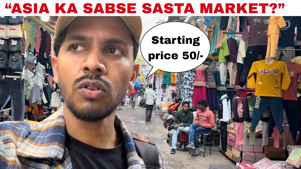 Asia’s Biggest Garment Market? Gandhi Nagar Full Vlog 🔥