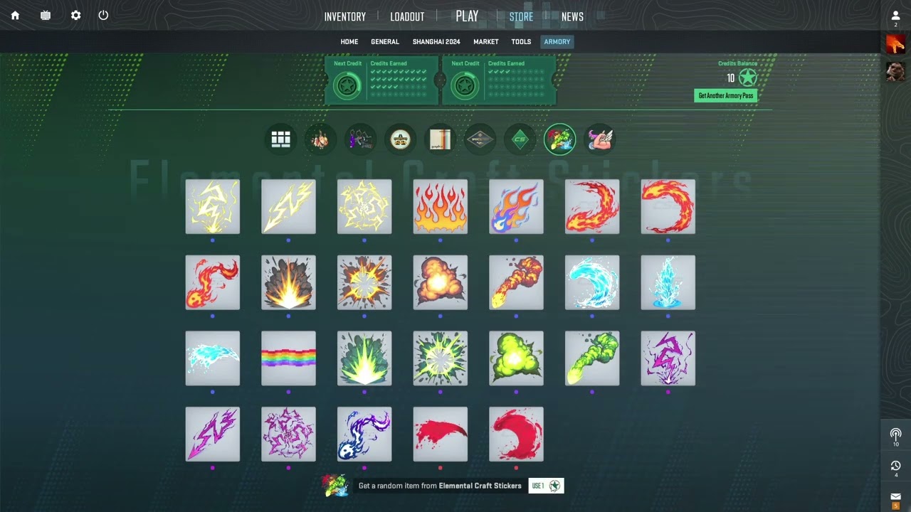 Opening 20 Elemental Craft Stickers Cs2 Armory Pass Profit or Loss?