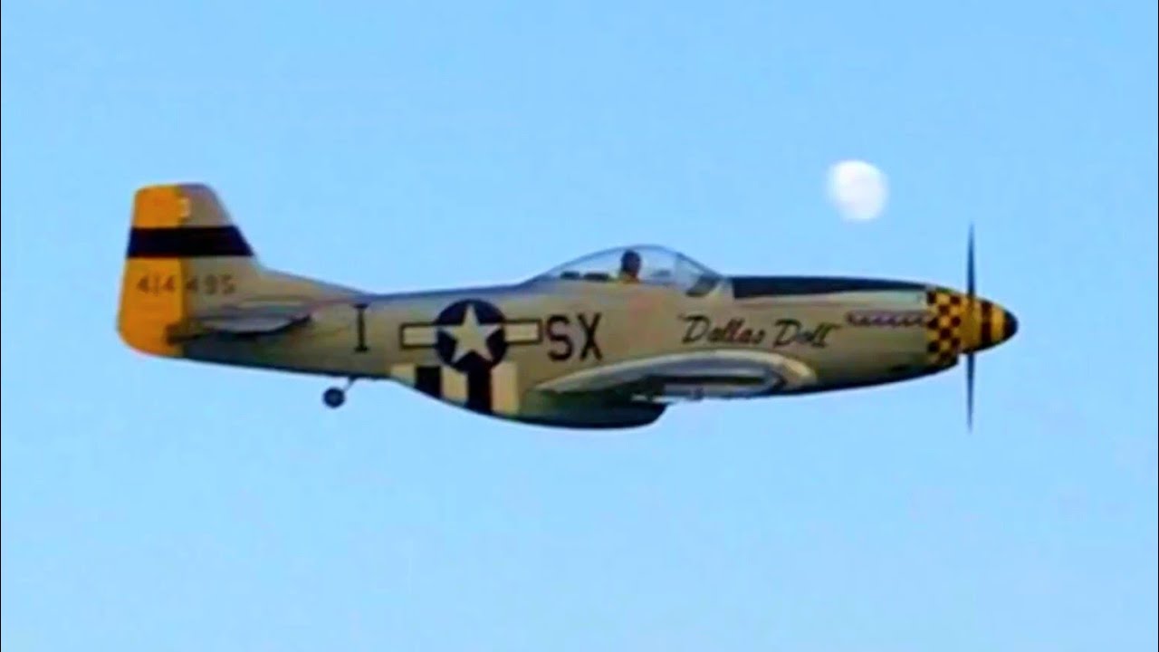 P-51D Mustang rc warbird flight  