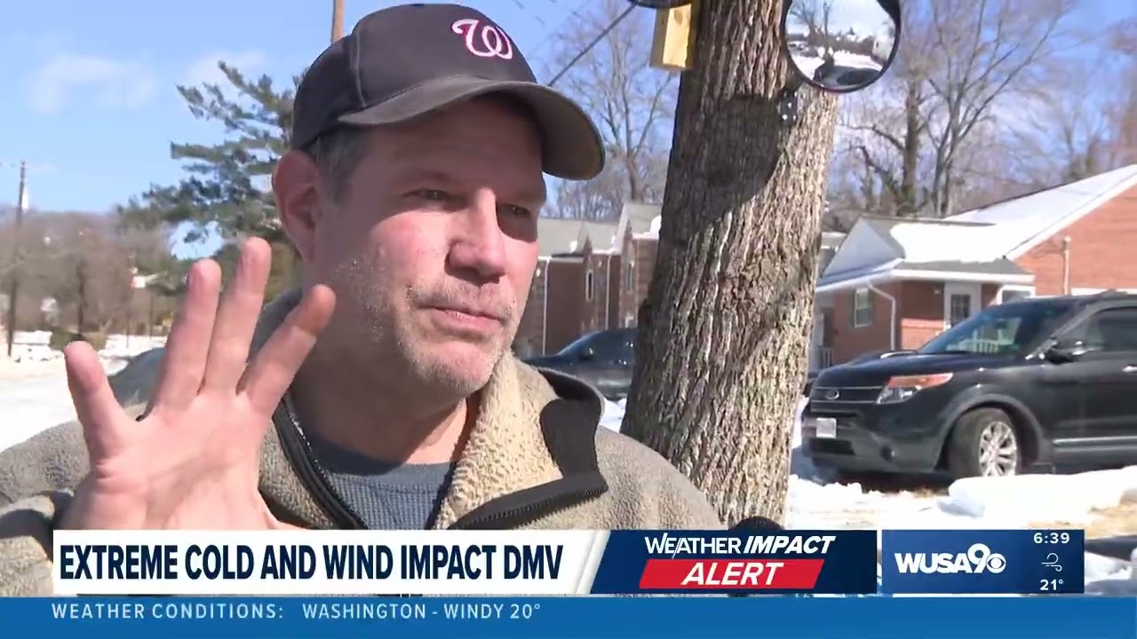 Extreme cold, wind creating havoc in DMV