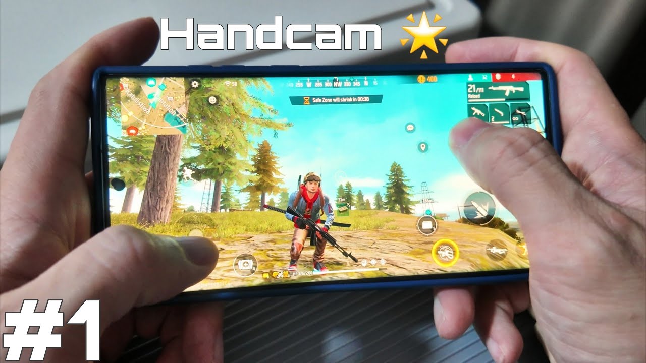Free Fire Gameplay with my Phone, Samsung Galaxy S22 Ultra. (Handcam)