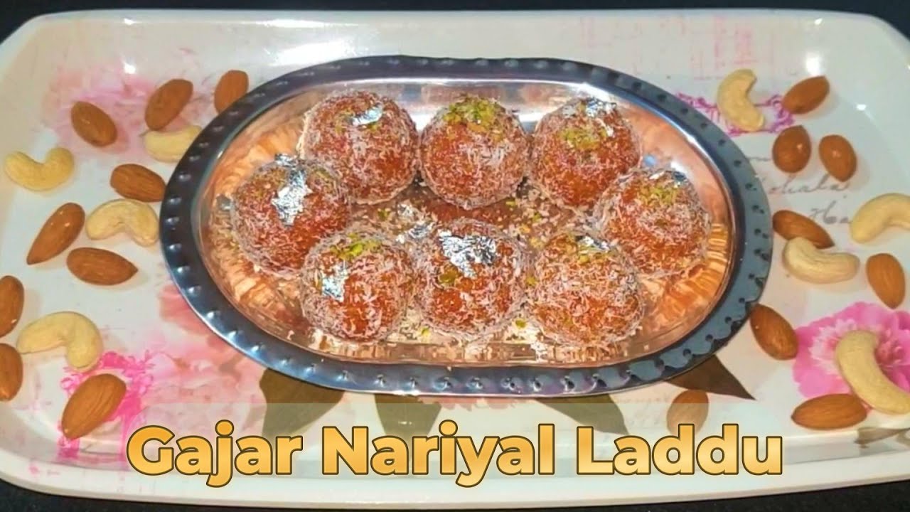 Gajar Nariyal Laddu Recipe | Carrot Coconut Ladoo | No Mawa Sweet Recipe