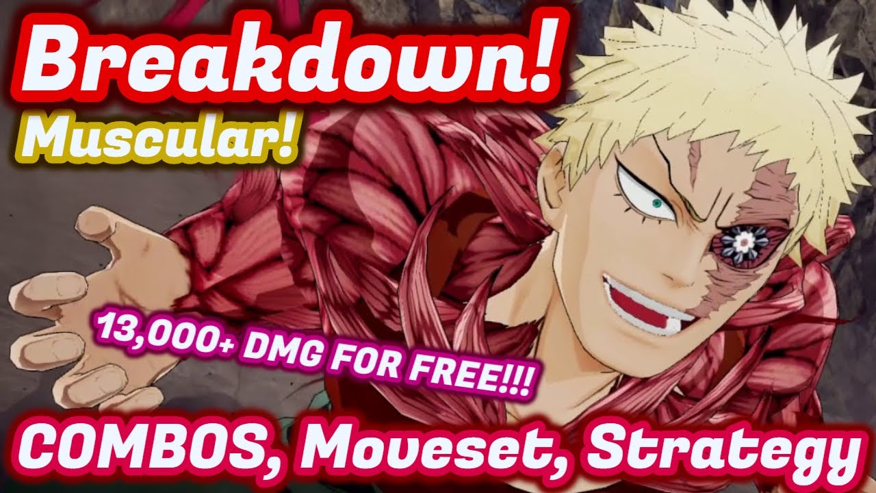 Muscular Breakdown! Combos/Strategy My Hero Ones Justice 2 Muscular Gameplay pro good high level jk