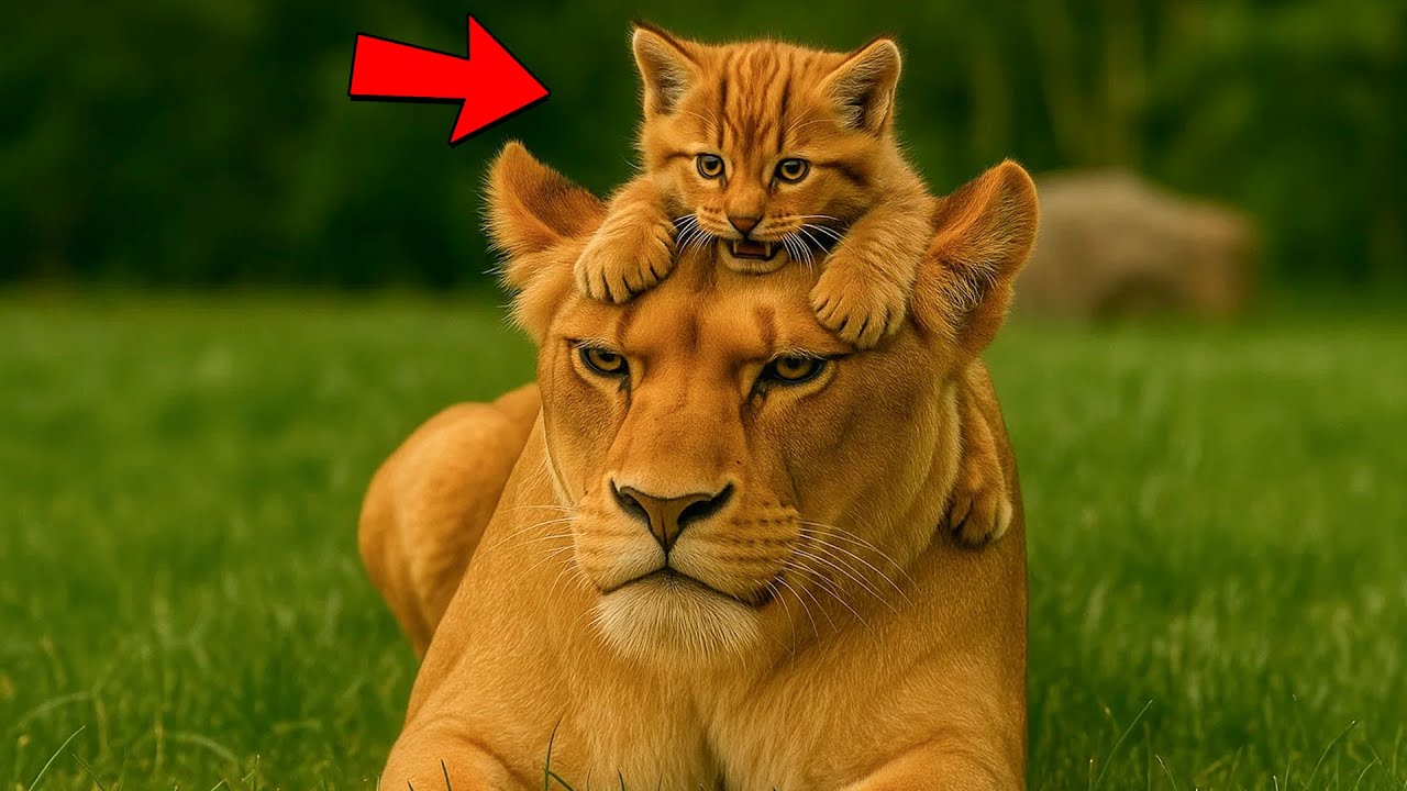 Piccola lince rossa insiste a disturbare la leonessa triste - la reazione ti scioglierà il cuore
