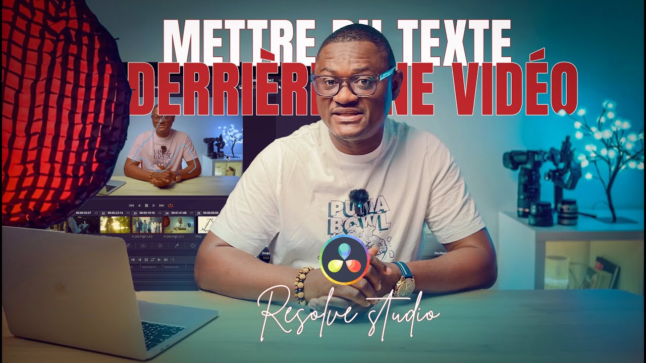 🎬 Effet Pro : Texte DERRIÈRE un Sujet dans DaVinci Resolve (Tuto Facile!)