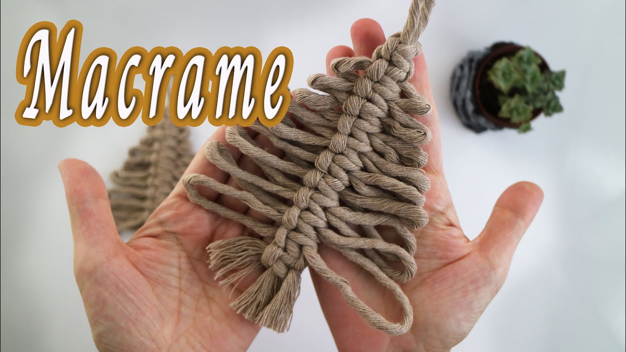 Makrome Mini Yılbaşı Ağacı Yapımı #379