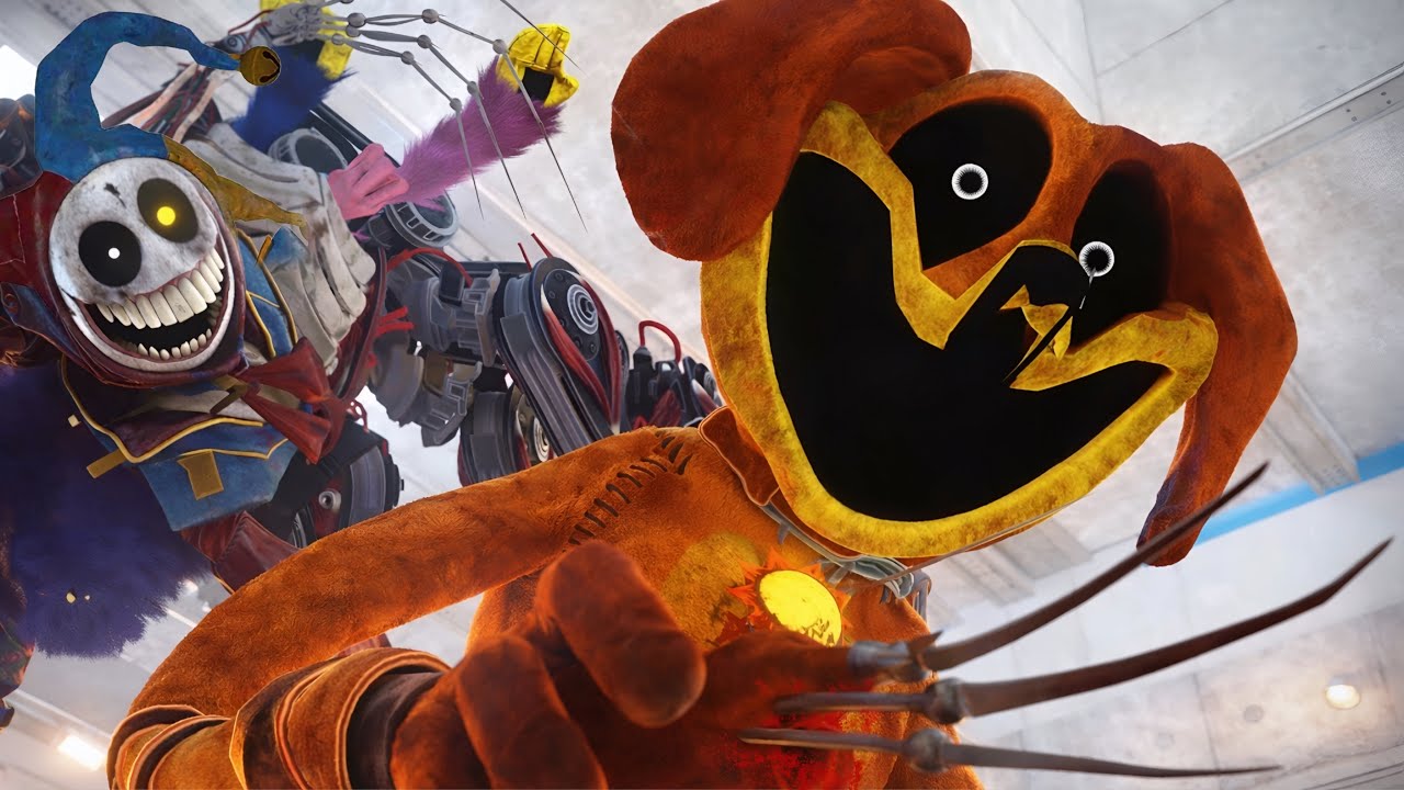 Poppy Playtime Chapter 5 - Huggy Wuggy is DogDay Mod All Bosses + Jumpscares (Bright Mode) 4K