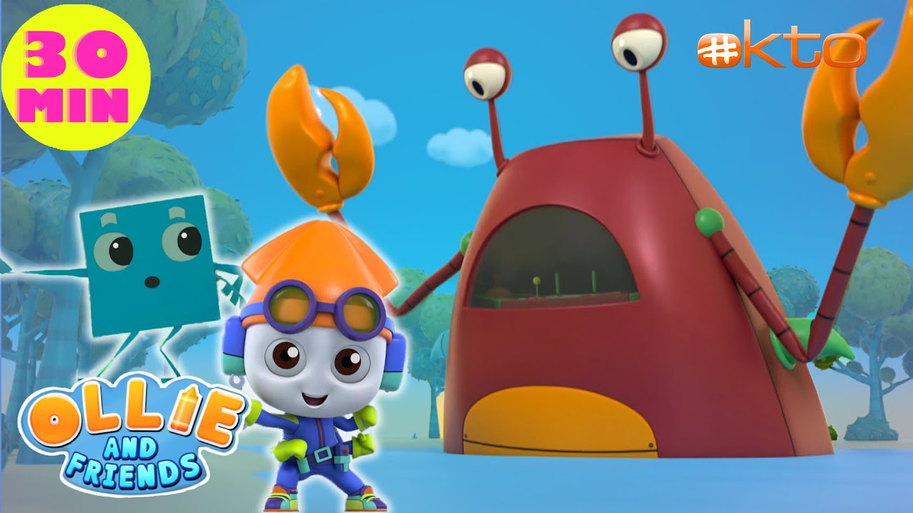 Ollie & Friends Work As A Team To Defeat Giant Crab | Teamwork | Ollie & Friends | @Mediacorp okto