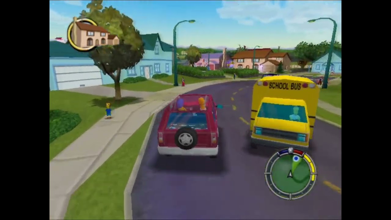 The Simpsons Hit & Run | Homer Doing Some Detective Work!