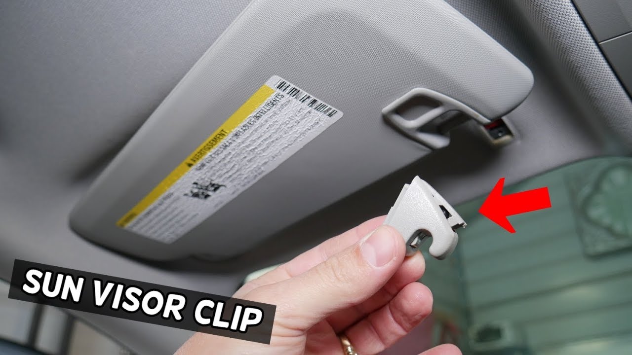 CHEVROLET CRUZE SUN VISOR HANGING FIX. SUNSHADE SUN VISOR CLIP REMOVAL