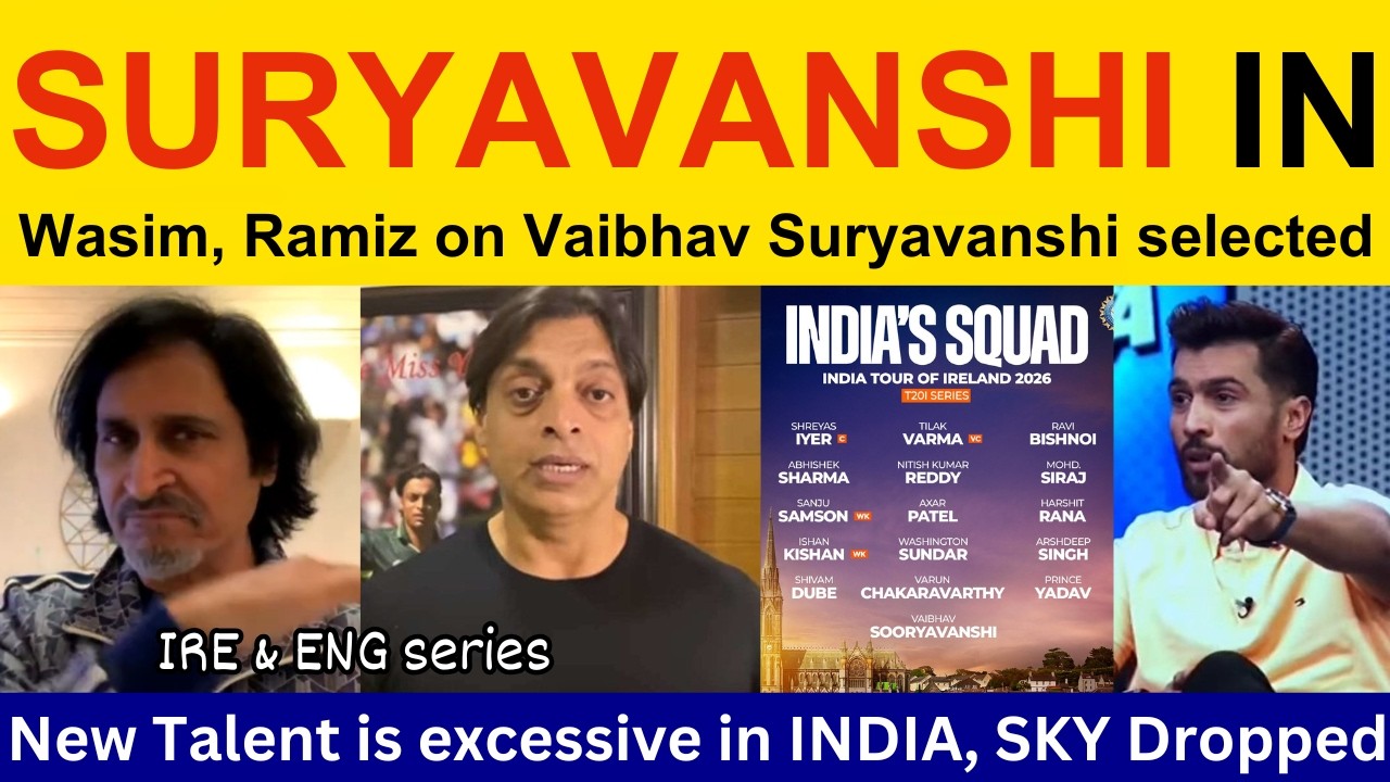 Ramiz Raja shocked 😱 on Vaibhav Sooryavanshi selection, India New Talent | Shoaib Akhtar, PAK Media