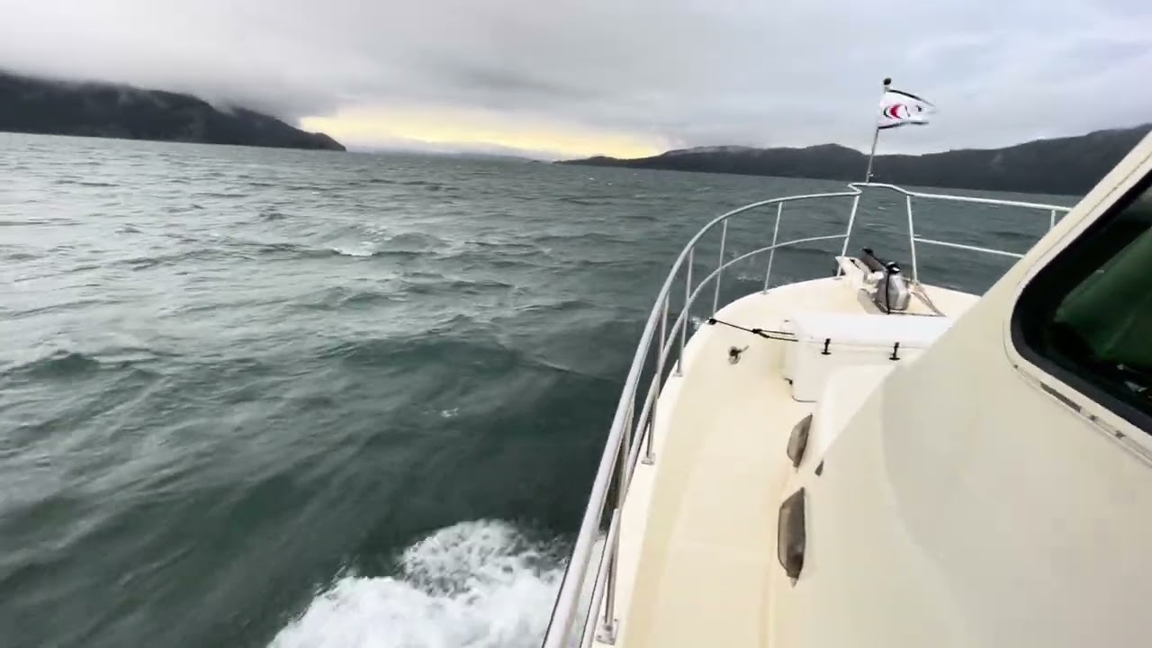 Plumper Sound approaching Razor Point. 