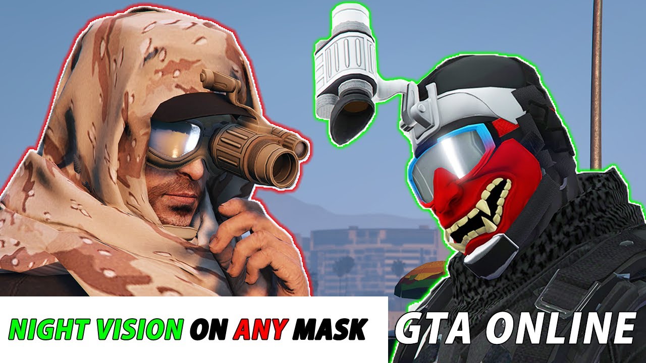 *NEW* HOW TO WEAR NIGHT VISION WITH ANY MASK | DIAMOND CASINO HEIST 1.50 | GTA Online | NOT MODDED