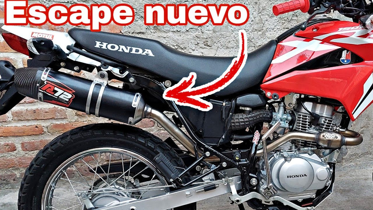 ESCAPE nuevo para la HONDA Xr150👌| Escape R72😍