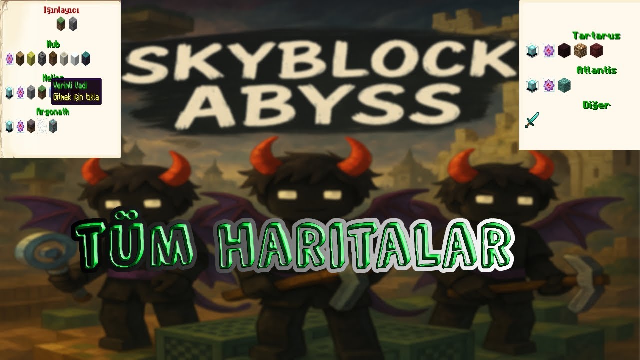 SonOyuncu Skyblock Abyss & Işınlanma Noktaları ve Haritalar