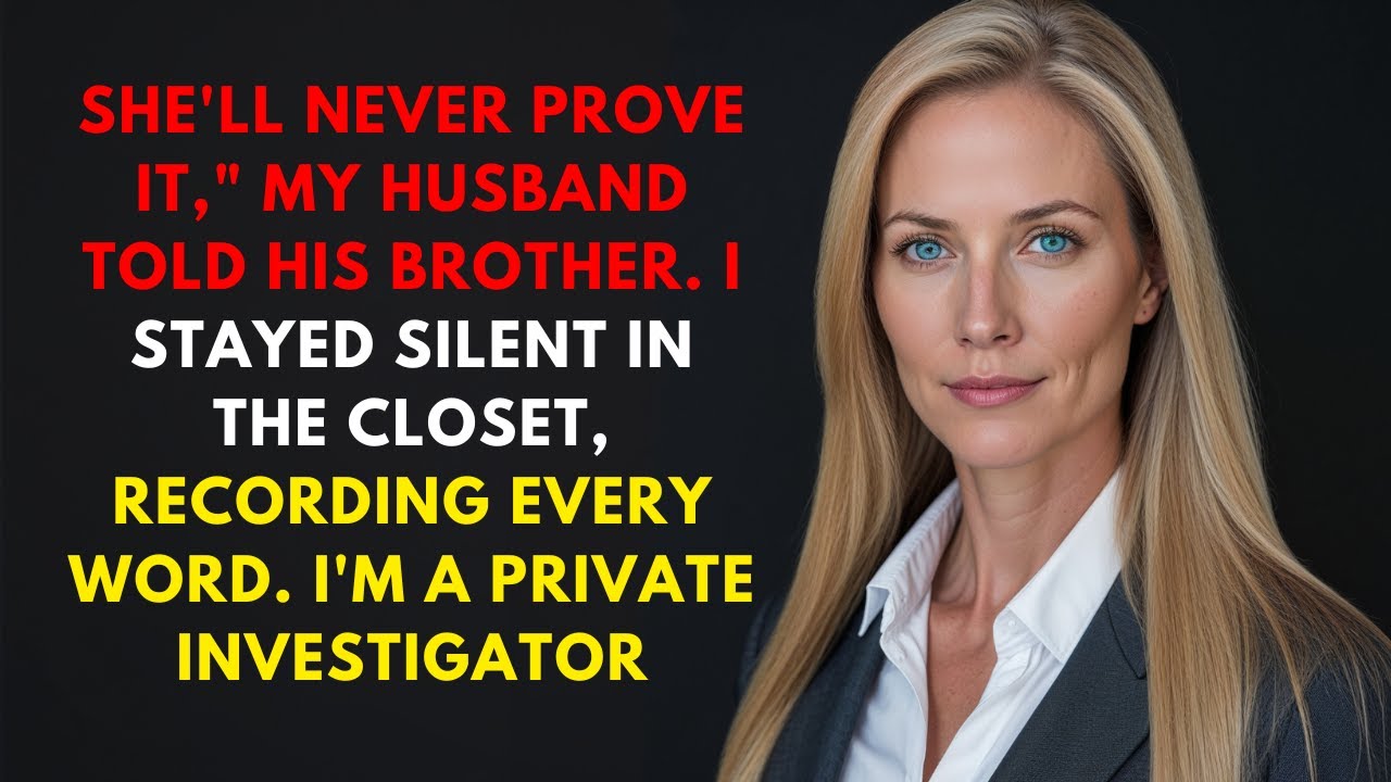 My Husband Told His Brother 'She'll Never Prove It'—I'm a Private Investigator