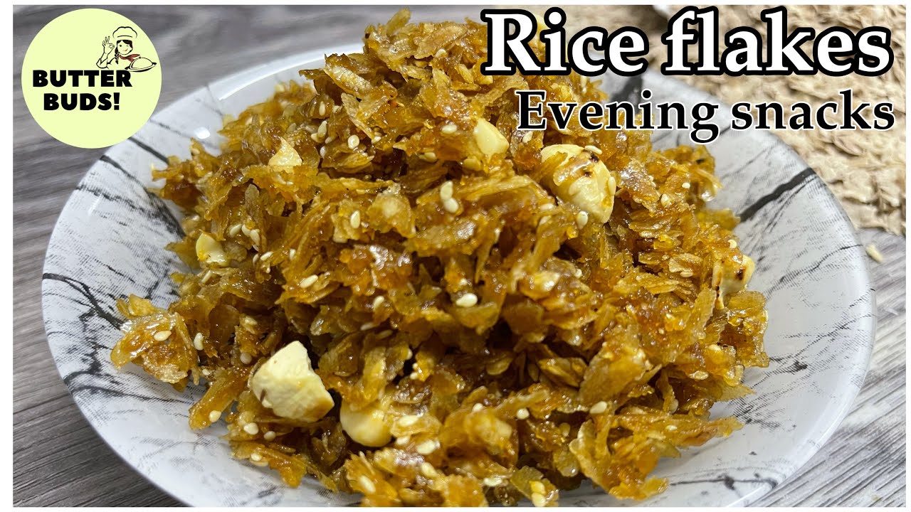 Rice flakes snacks|Easy and Quick tea time snacks|Poha snacks recipe|evening snacks|butterbuds