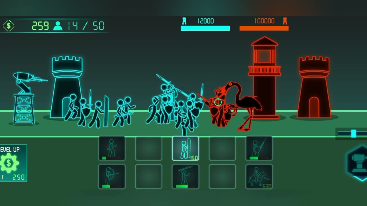 Stickman War Full Battle Mode #4 | ASMR Gaming Challenge | Relaxing Mobile Gameplay (60Fps)