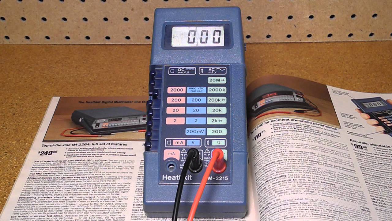 The Heathkit IM-2215 Portable Digital Multimeter