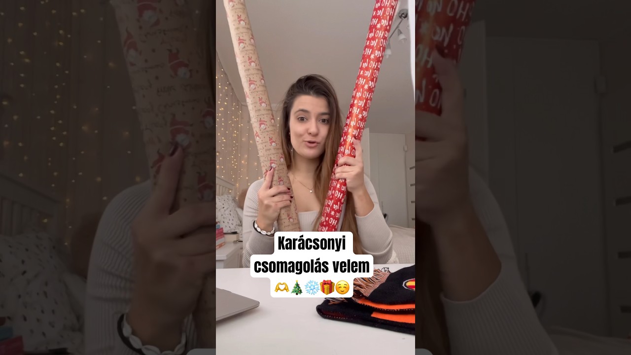 Kar&aacute;csonyi csomagol&aacute;s velem❄️🎄🎁🫶 ig: fonagy_kitti❤️