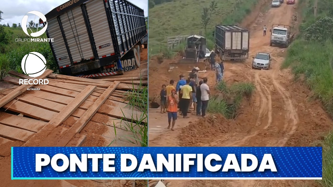 MORADORES IMPROVISAM DESVIO EM ESTRADA APÓS INCIDENTE| Record Altamira - Grupo Mirante
