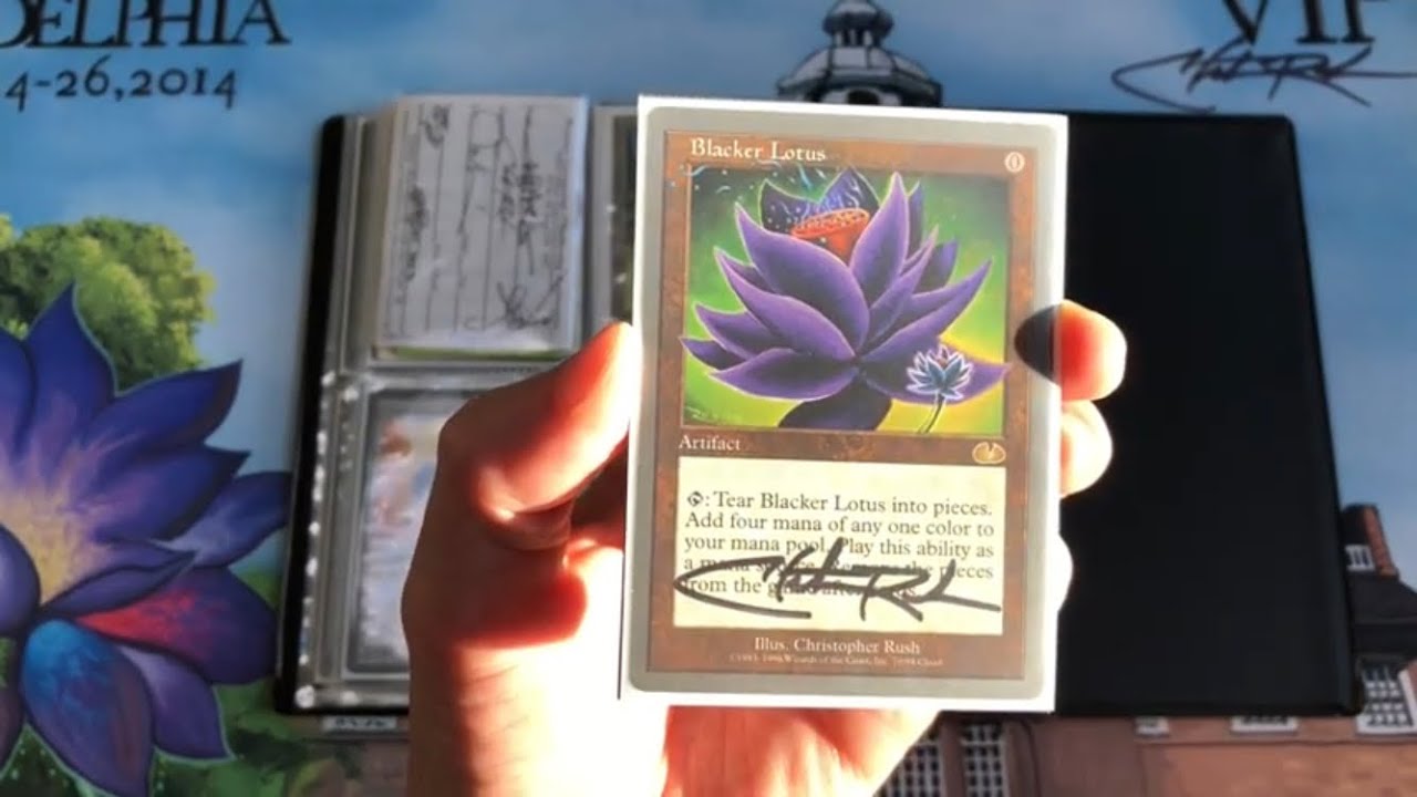 Коллекция карт MTG с автографом Кристофера Раша