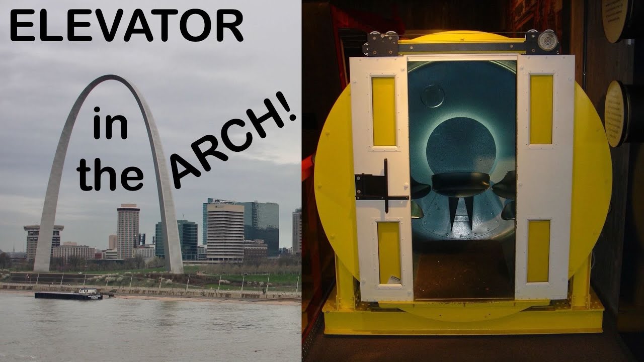 Riding the most unusual elevator in the world! The Tram at the Gateway Arch in St. Louis!