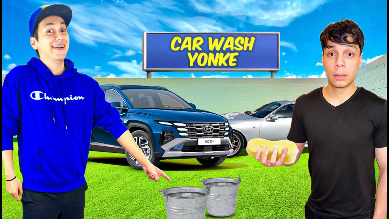 PONEMOS un LAVADO DE CARROS en CASA de YAIR17… ¡EL EXPERTO EN AUTOS!