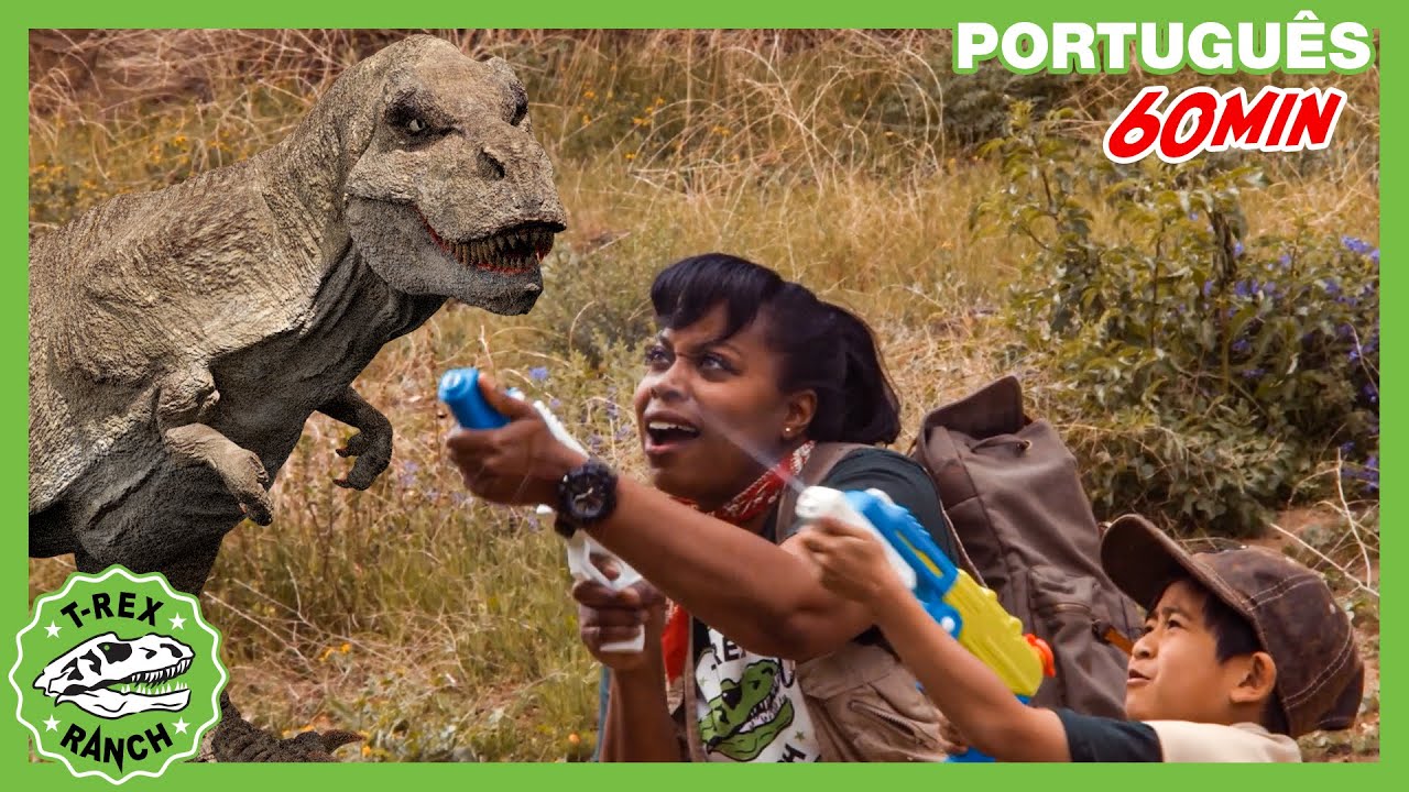 O elo perdido do T-Rex | 1 HORA de Parque do T-REX | Vídeos de Dinossauros para Crianças